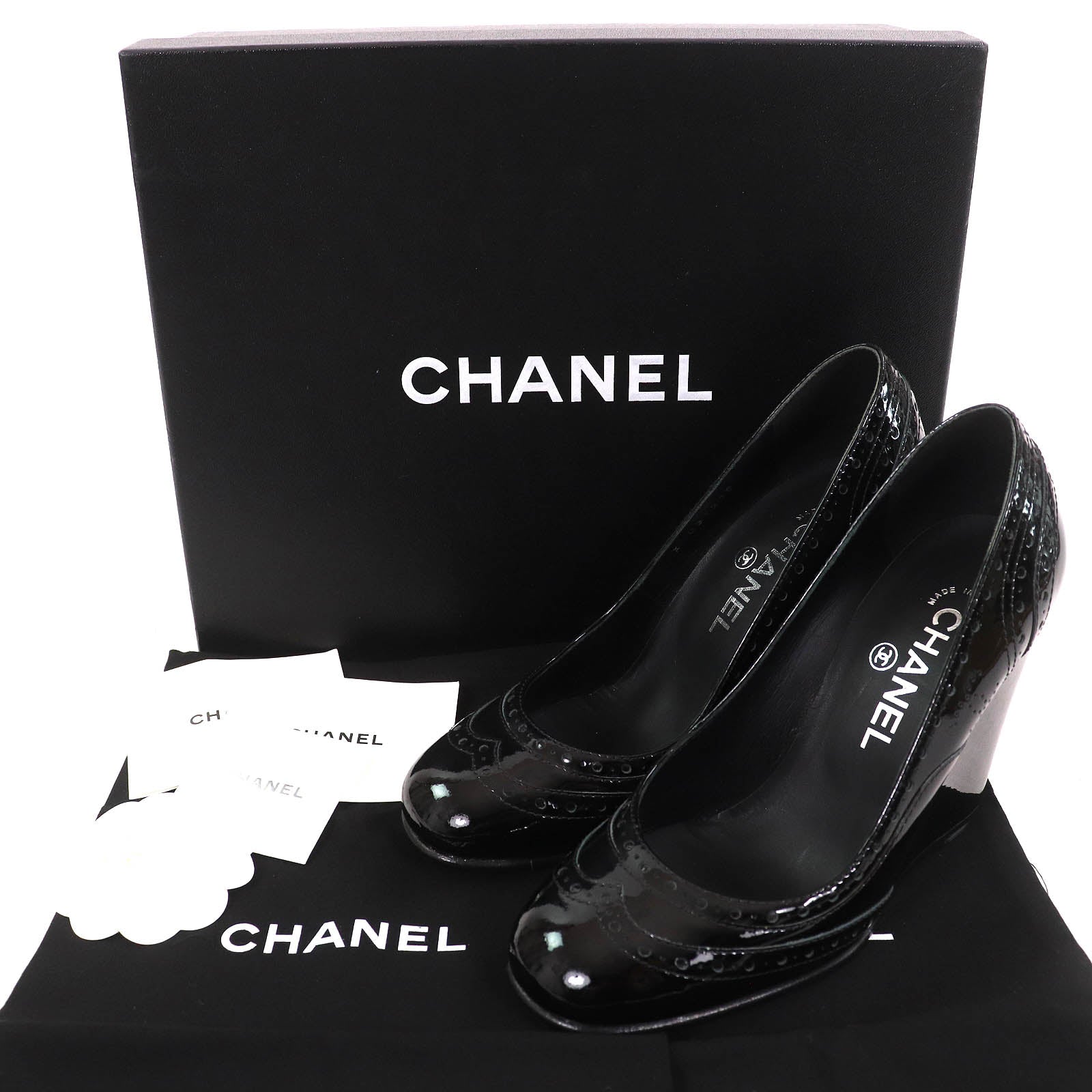 Chanel Patent Leather Pumps Handbag - Rovelle Bags