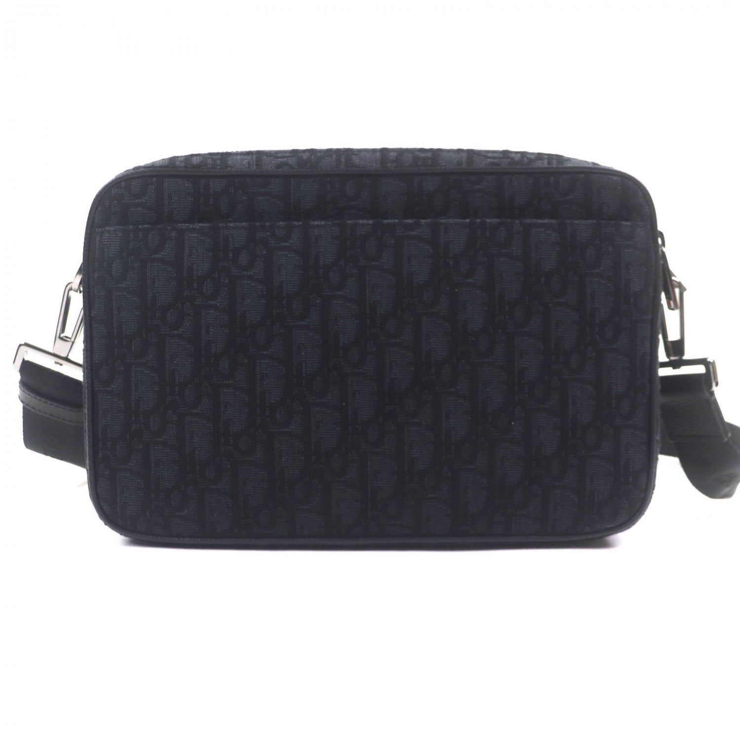 Dior HOMME Shoulder Bag 1ESPO297YKY canvas black Safari Maxi Oblique
