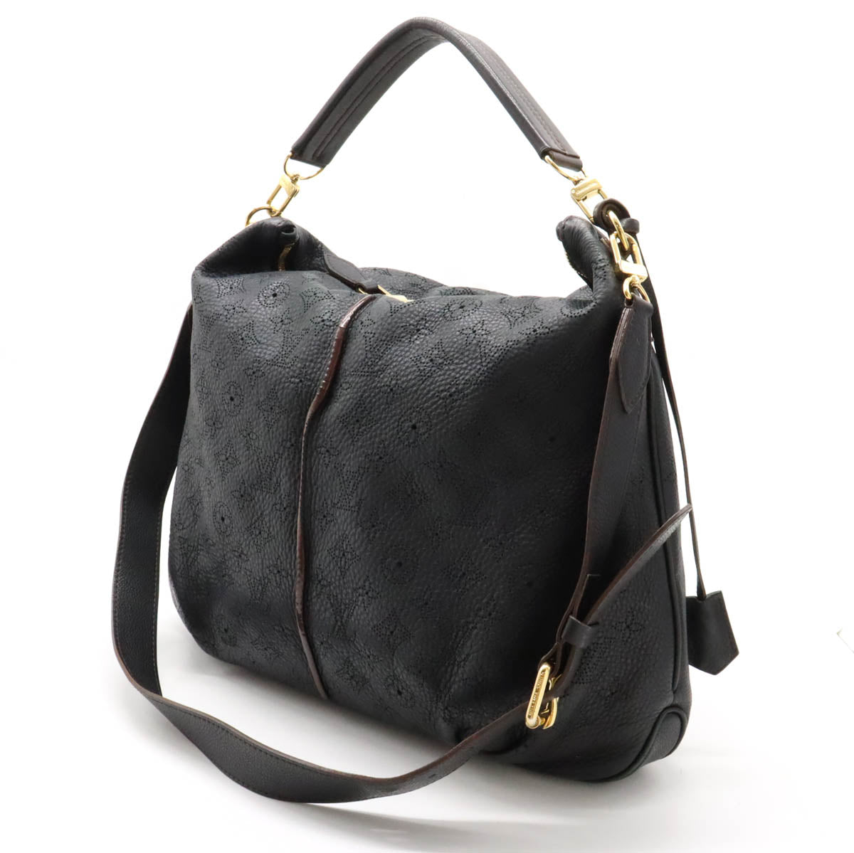 LOUIS VUITTON Louis Vuitton Machina Selene PM Handbag 2WAY Black Black Black Gold M94035