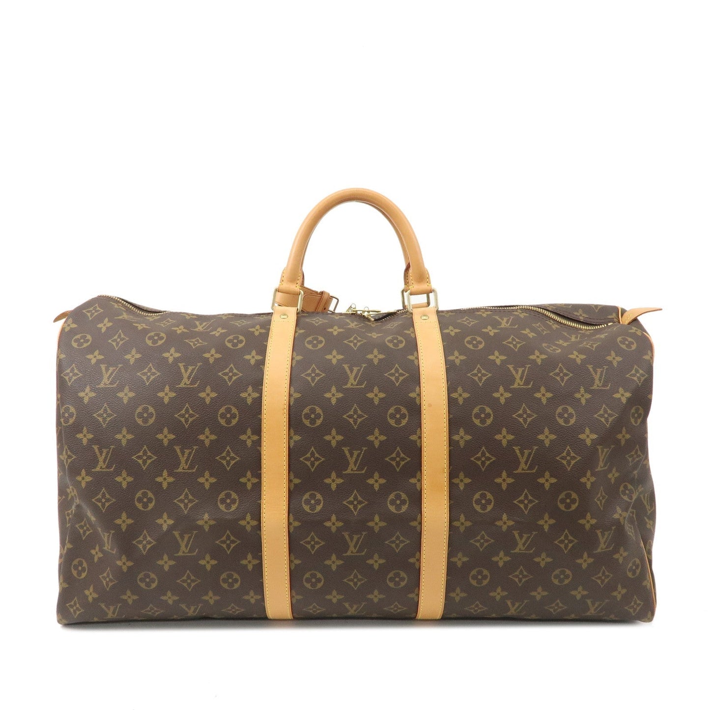 Louis Vuitton Monogram Keep All 60 Boston Bag Brown M41422