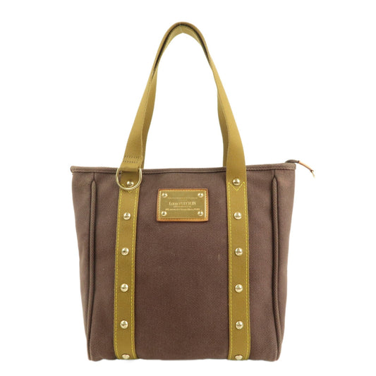 Louis Vuitton Antigua Cabas MM Tote Bag Shoulder Bag Brown M40086