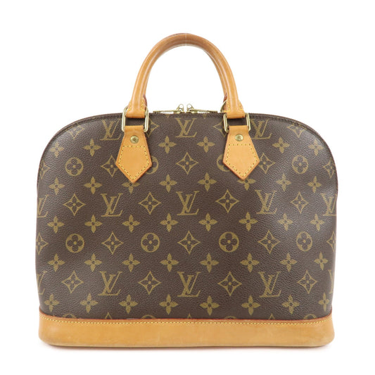Louis Vuitton Monogram Alma Hand Bag Brown M51130