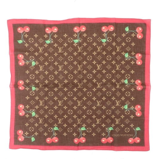 Louis Vuitton Monogram Cherry Cotton Scarf Bandana M71963