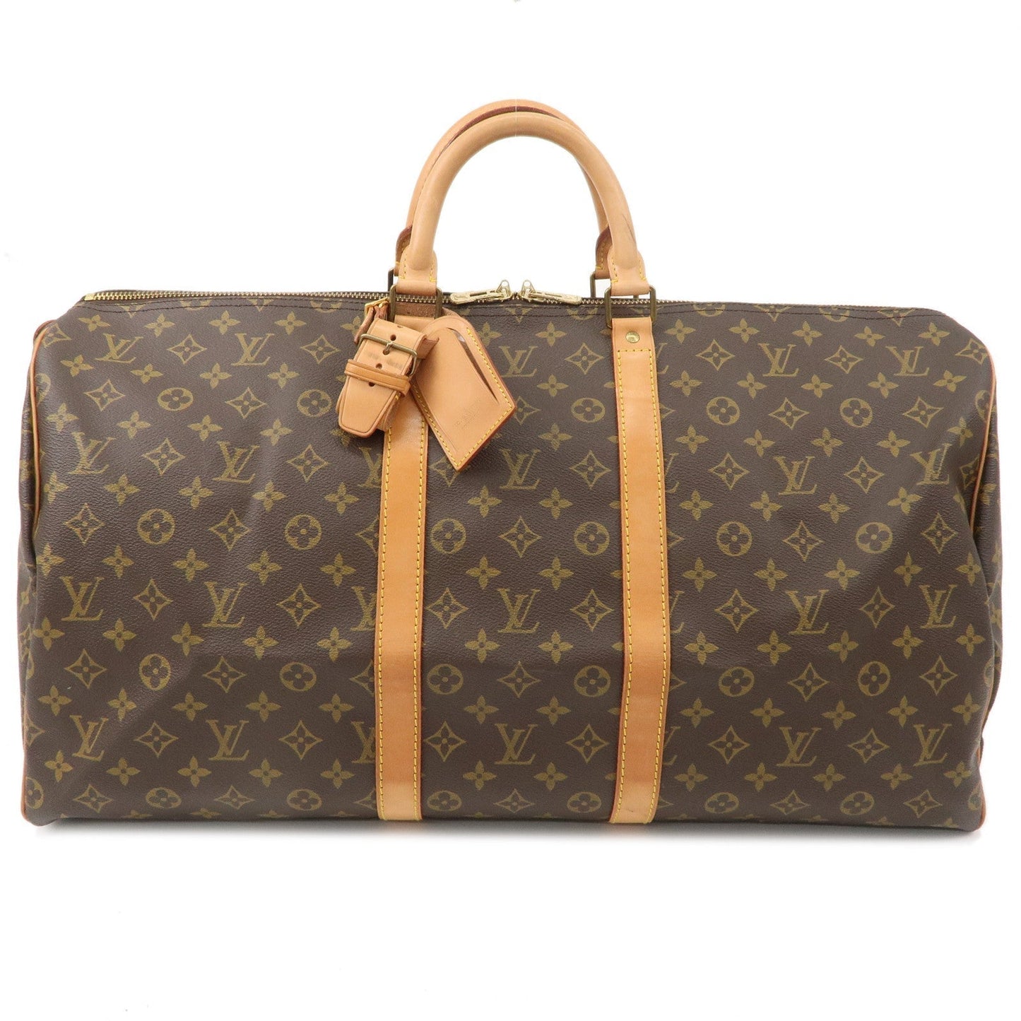 Louis Vuitton Monogram Keep All 55 Boston Bag Brown M41424
