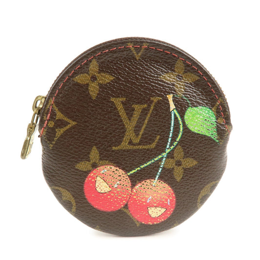 Louis Vuitton Monogram Cherry Porte Monnaie Rond Coin Case M95043