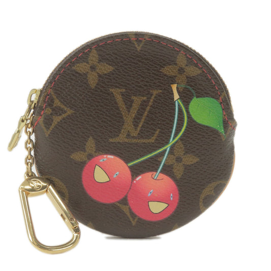 Louis Vuitton Monogram Cherry Porte Monnaie Rond Coin Case M95043