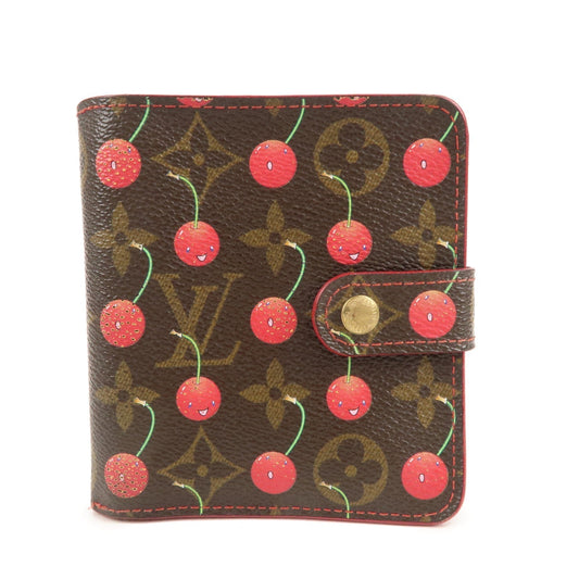 Louis Vuitton Monogram Cherry Compact Zip Bi-fold Wallet M95005