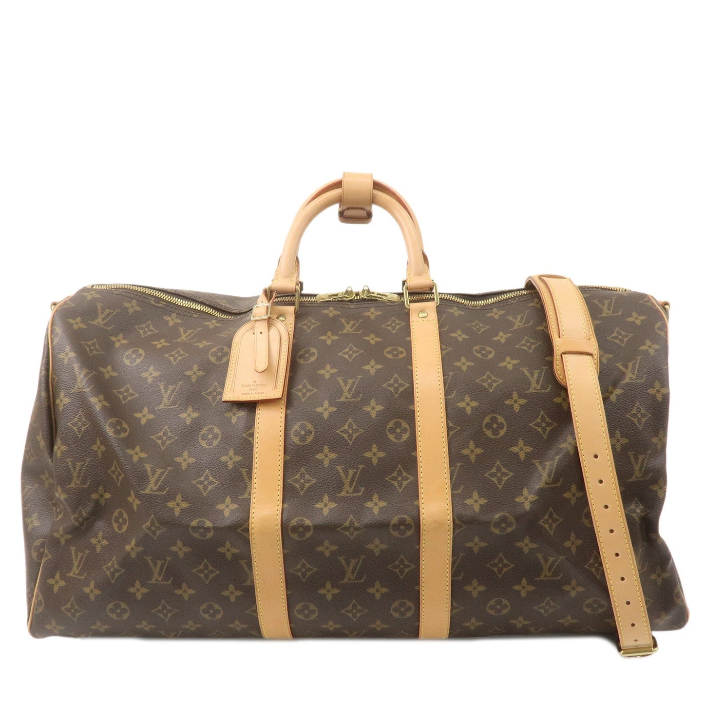 Louis Vuitton Monogram Keep All Bandouliere 55 Boston Bag M41414