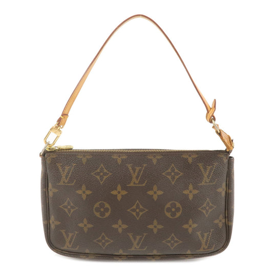 Louis Vuitton Monogram Pochette Accessoires Hand Bag Brown M51980