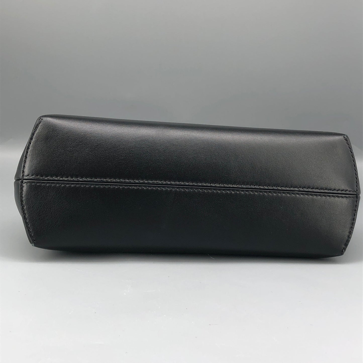 Fendi First Smooth Calfskin Clutch Crossbody Bag Black