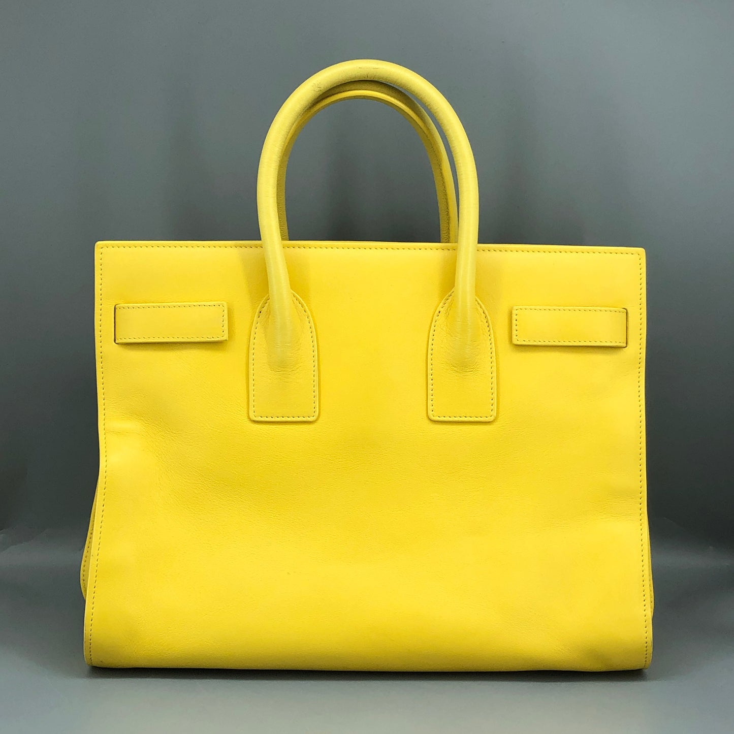 Saint Laurent Sac De Jour Yellow Leather Tote Bag