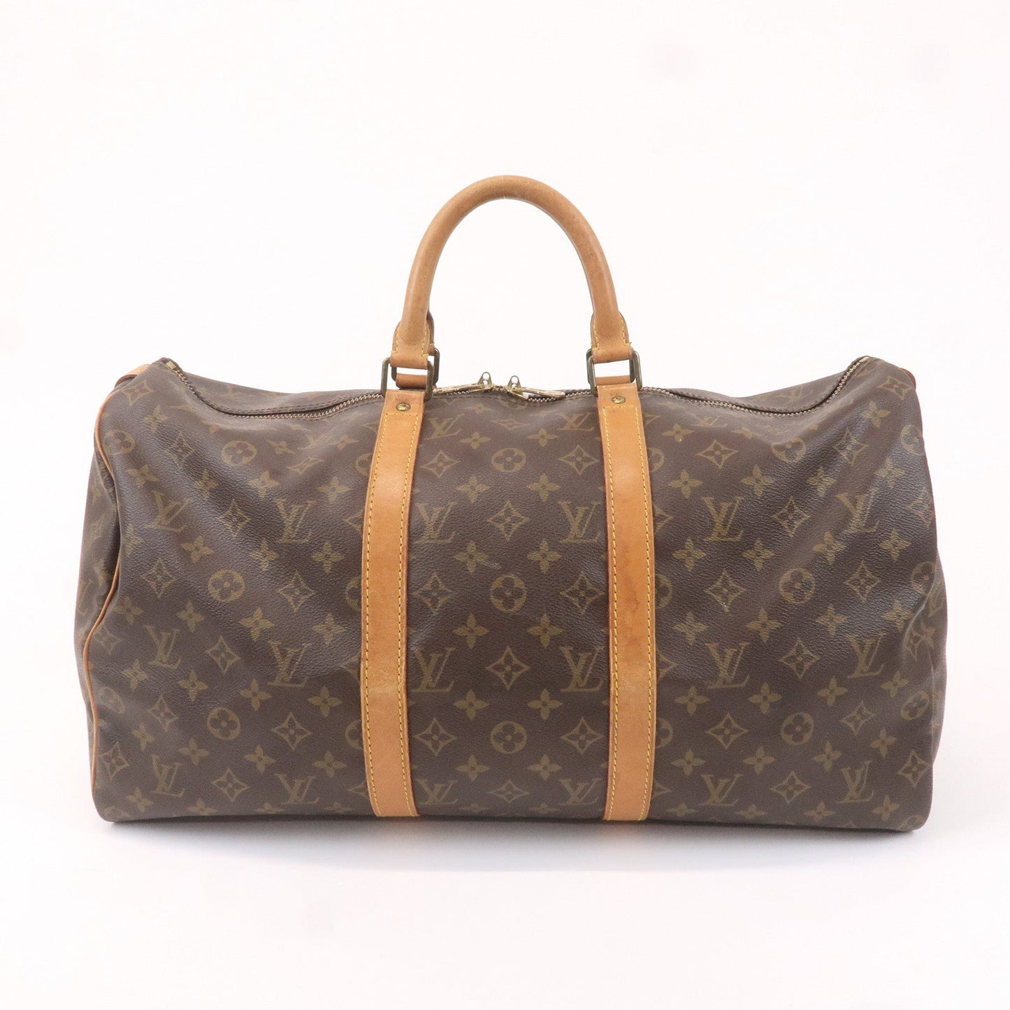 Louis Vuitton Monogram Keep All 50 Bag Brown M41426