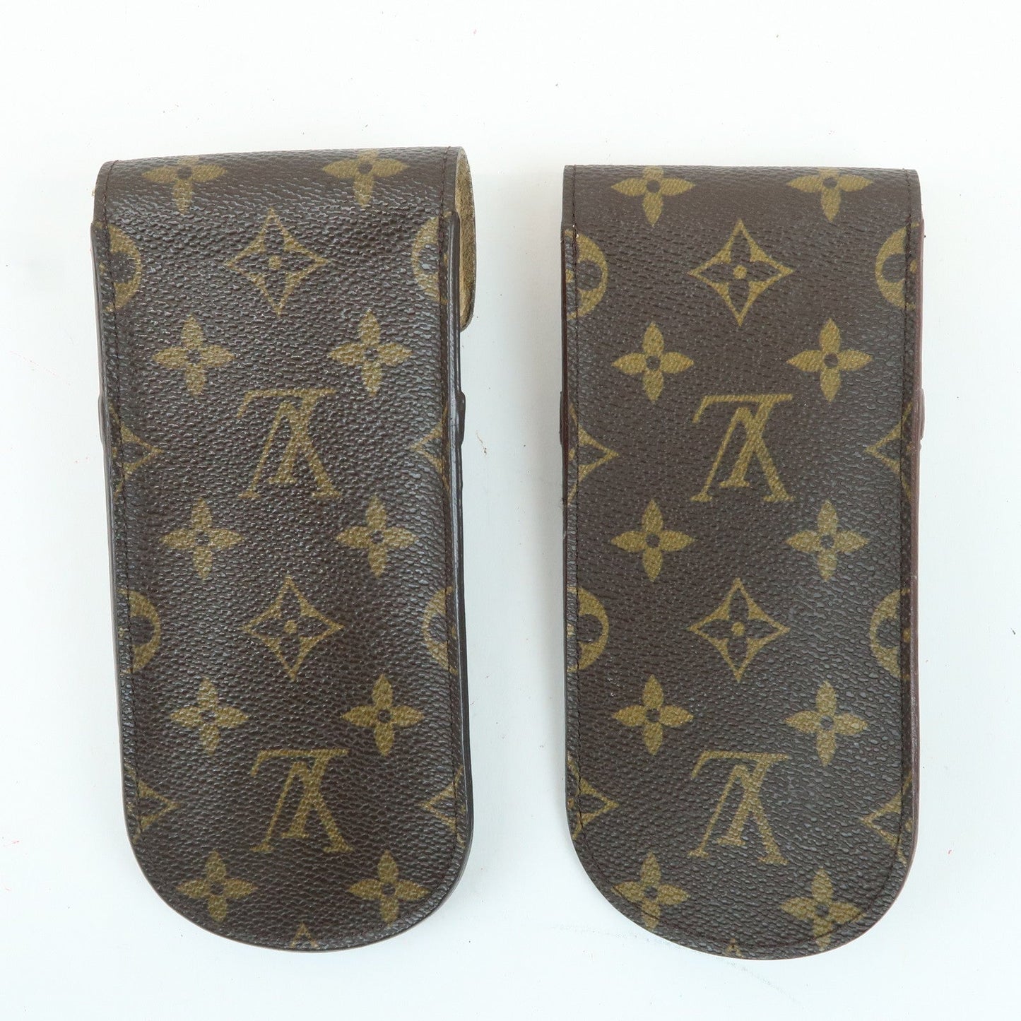 Louis Vuitton Monogram Set of 2 etui a lunettes lavel Glasses Case