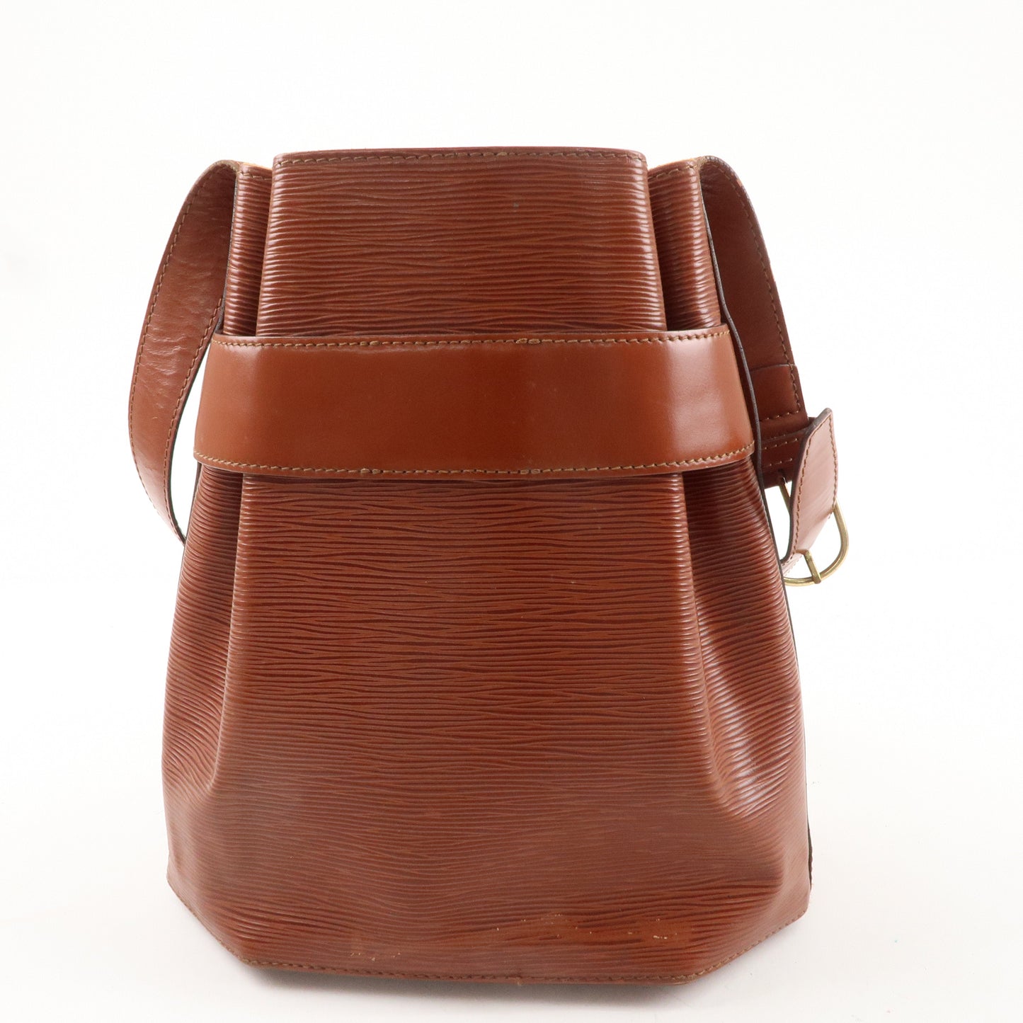 Louis Vuitton Epi Sac D'epaule PM Bucket Bag Kenya Brown M80203
