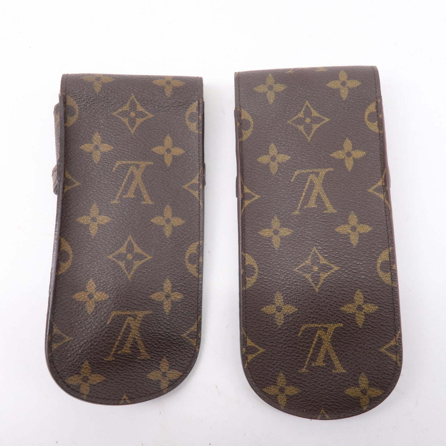 Louis Vuitton Monogram Set of 2 etui a lunettes lavel Glasses Case