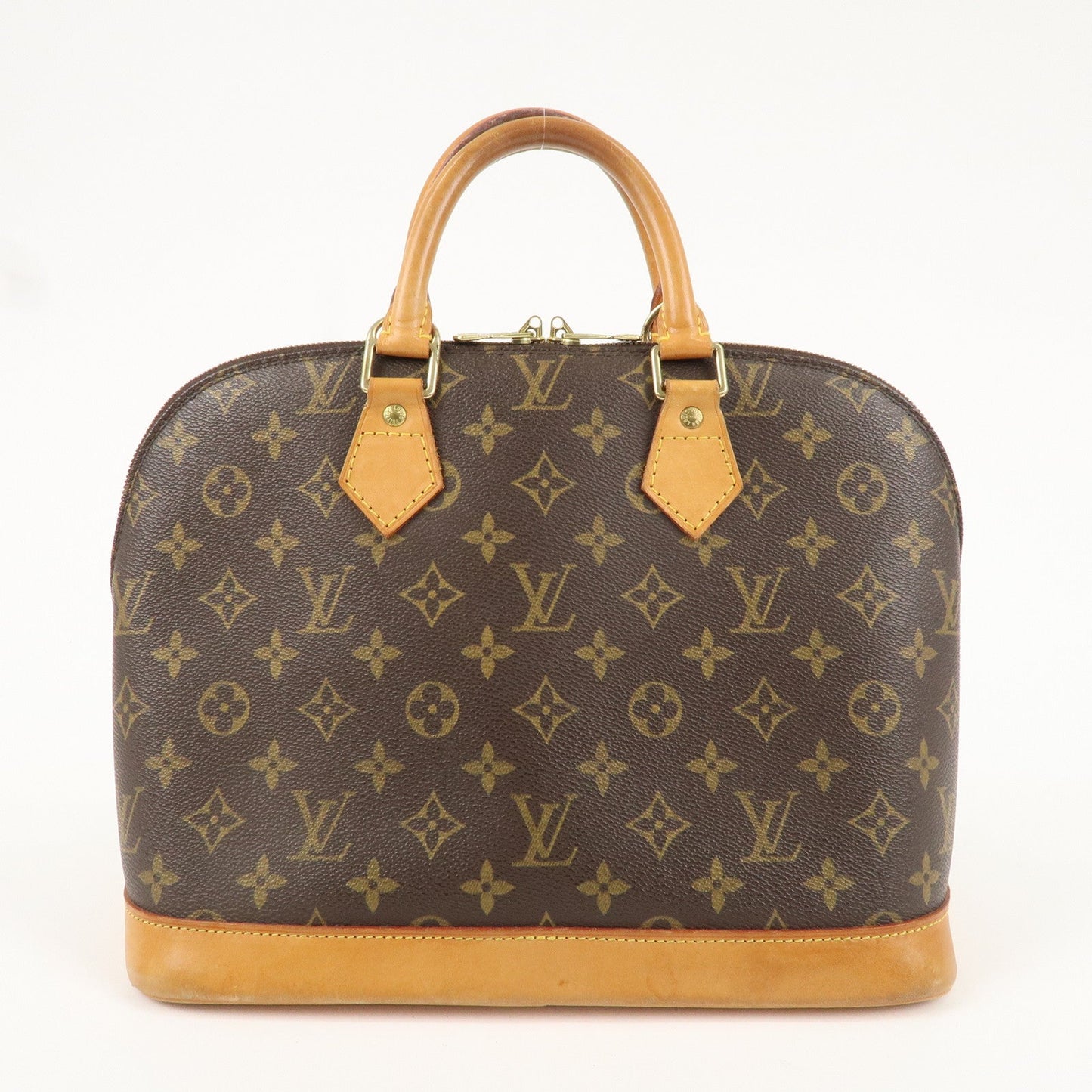 Louis Vuitton Monogram Alma Hand Bag Brown M51130