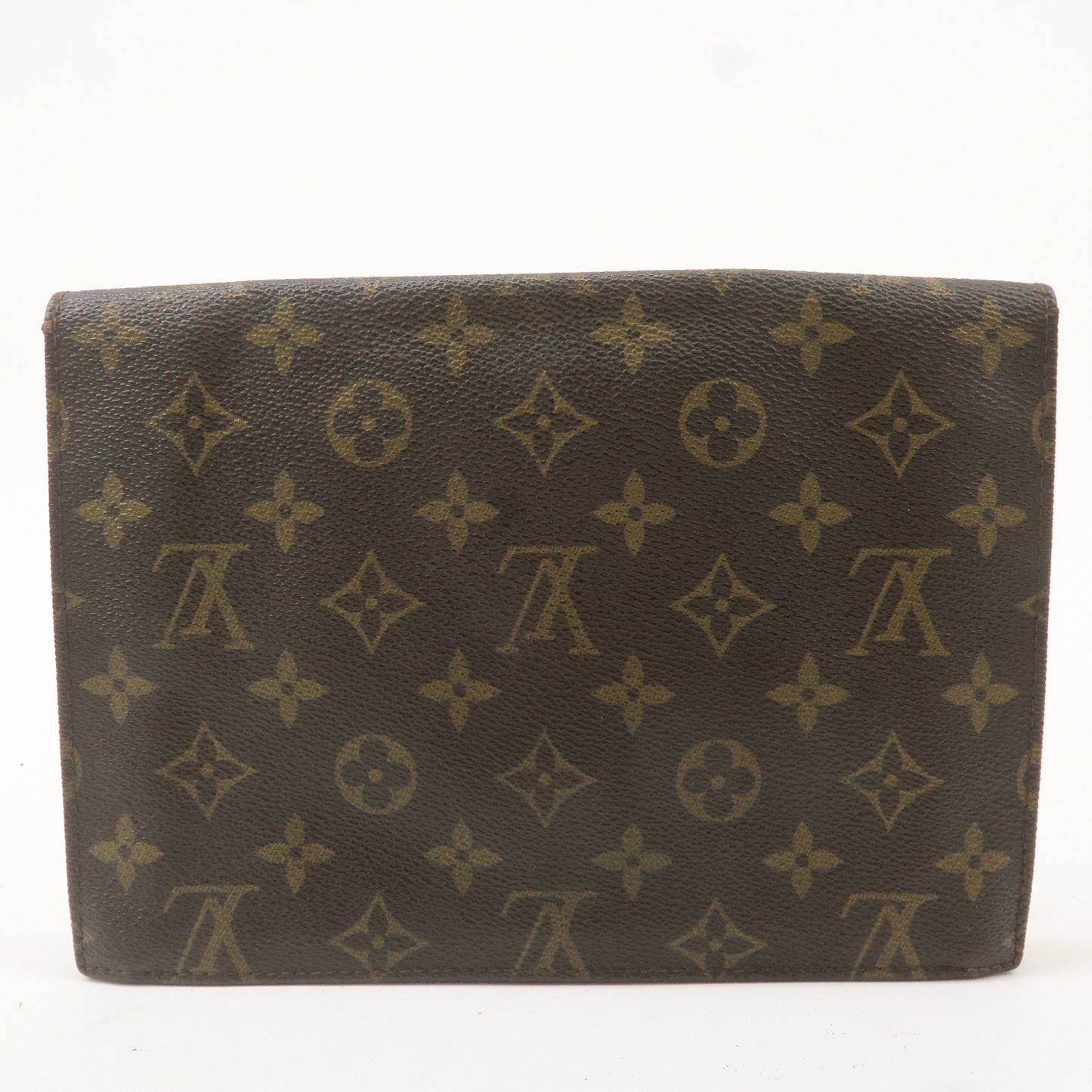 Louis Vuitton Monogram Pochette Lava Clutch Bag Brown M51940