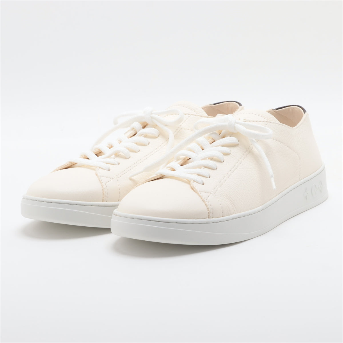 Louis Vuitton LV Resort Line 22 Years Leather Trainers 10 Men Ivory MS0292