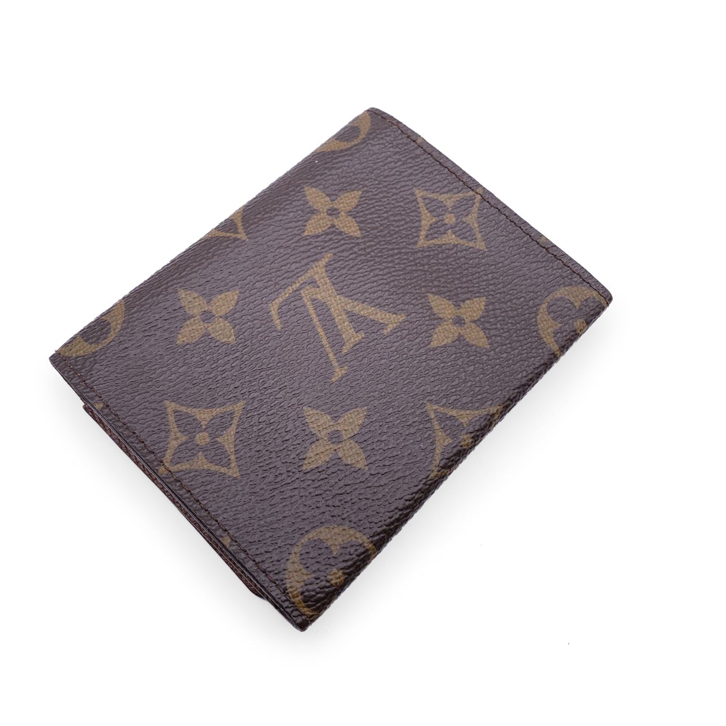 LOUIS VUITTON Monogram Brown Canvas Business Card Holder Wallet
