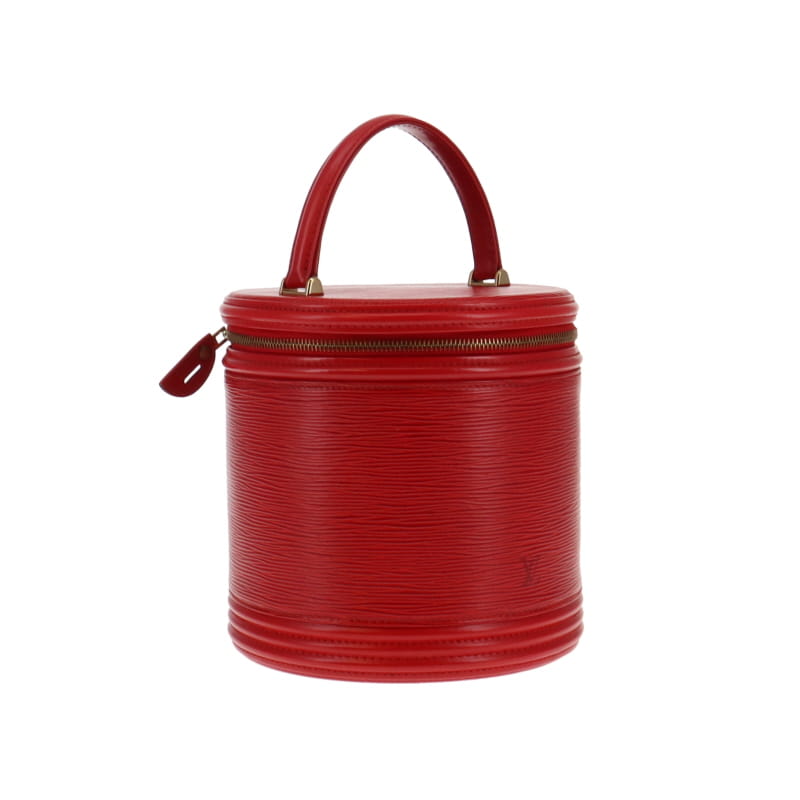 Louis Vuitton Large Rouge Epi Leather Zipped Cannes Vanity Case