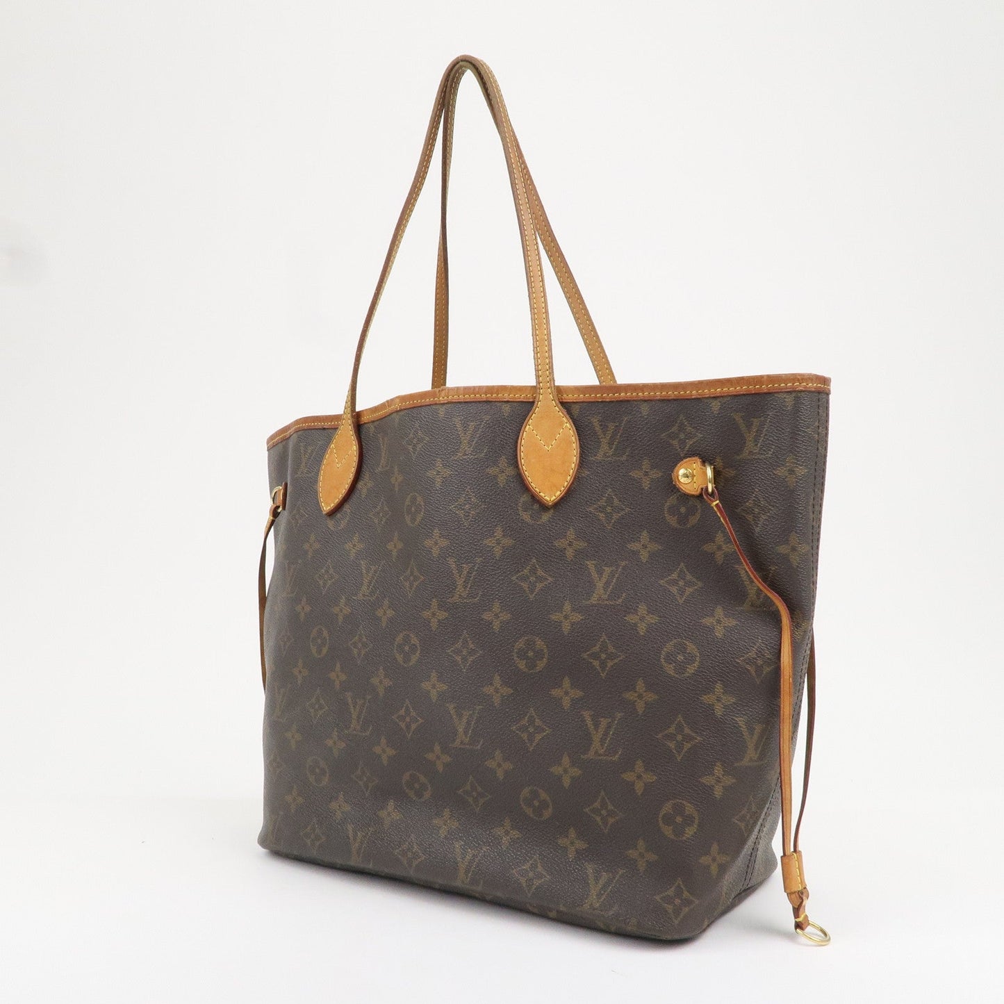 Louis Vuitton Monogram Neverfull MM Tote Bag Brown M40156