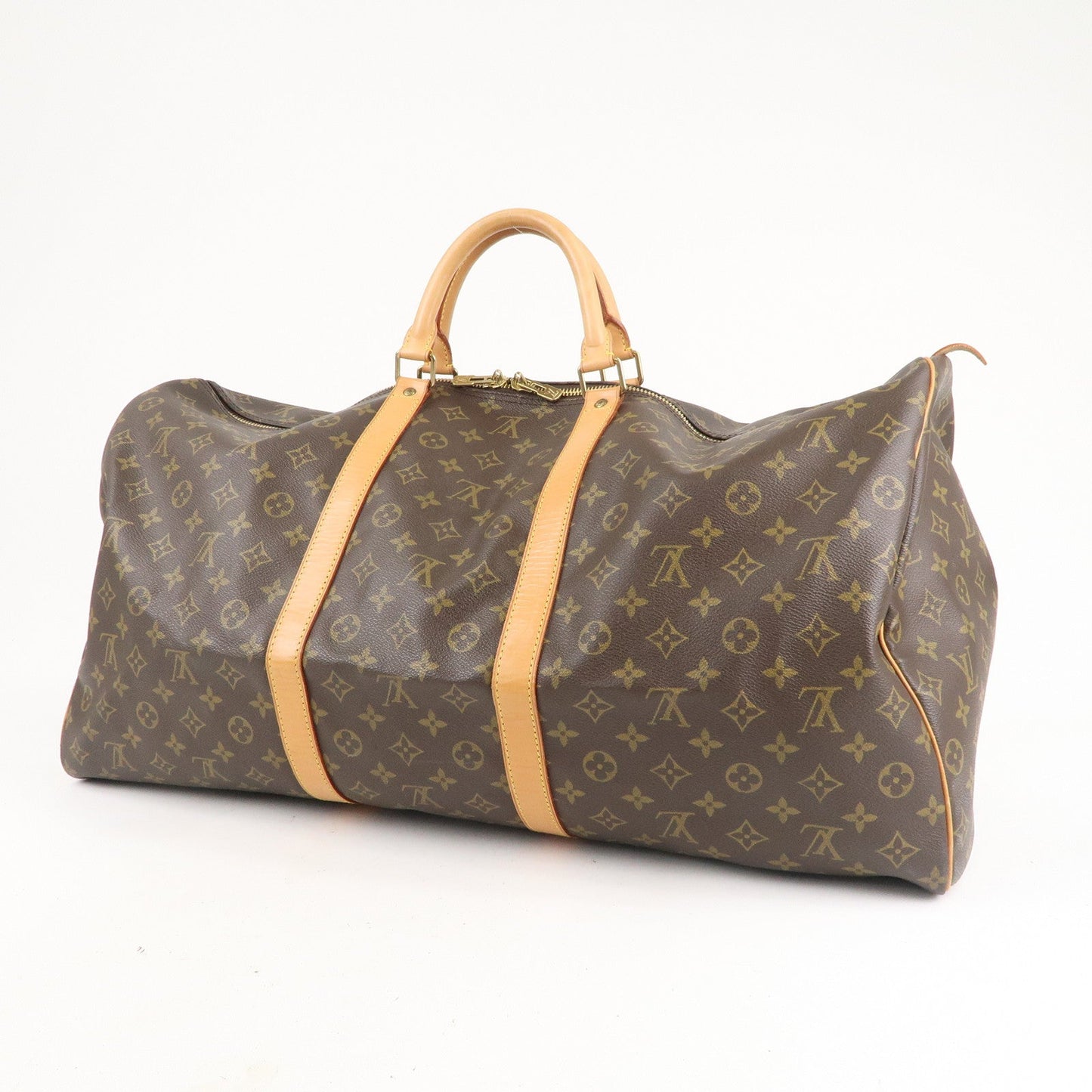Louis Vuitton Monogram Keep All 60 Boston Bag Brown M41422