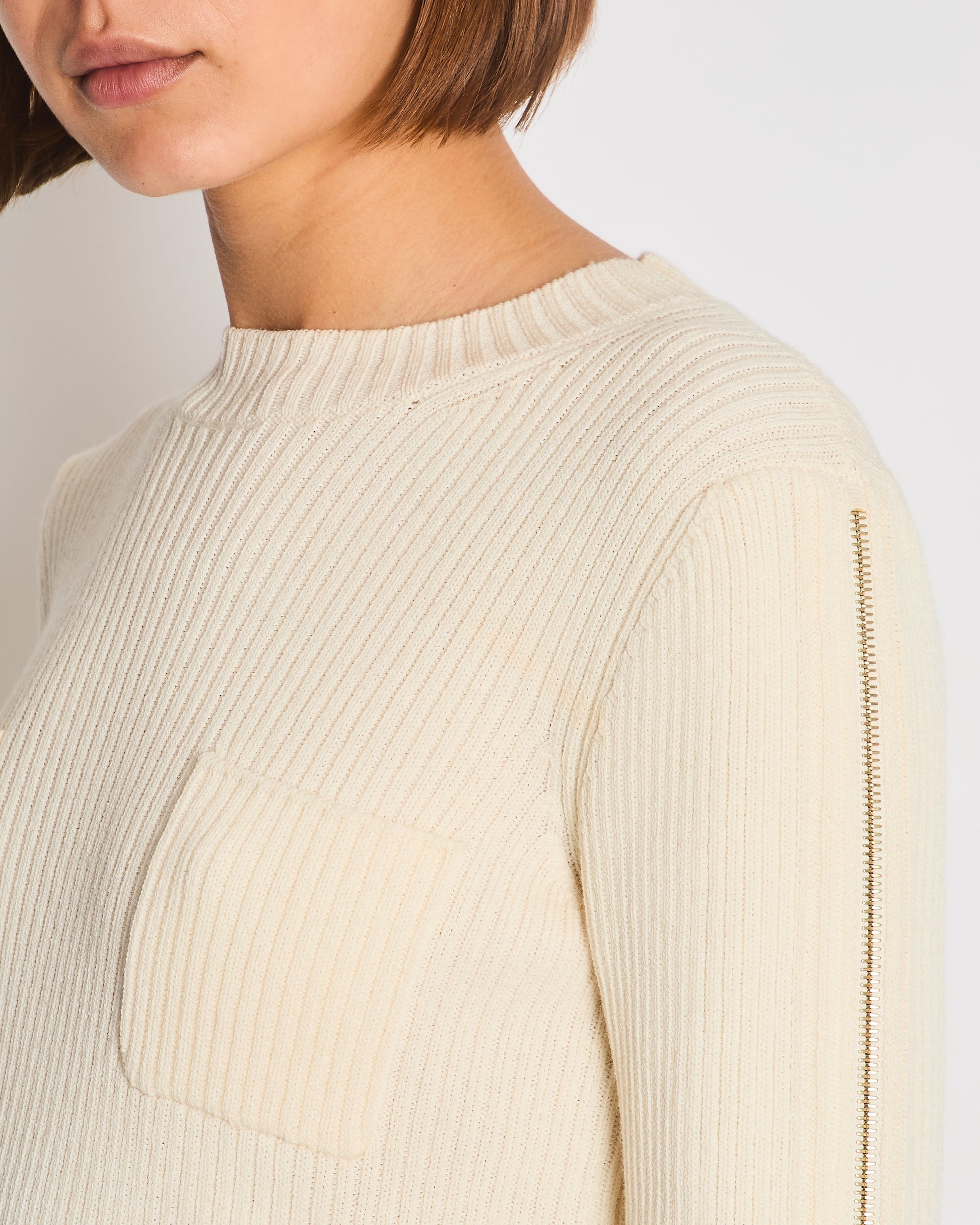 Chanel Cream Knit Wool Jumper with Handbag - Rovelle Bags