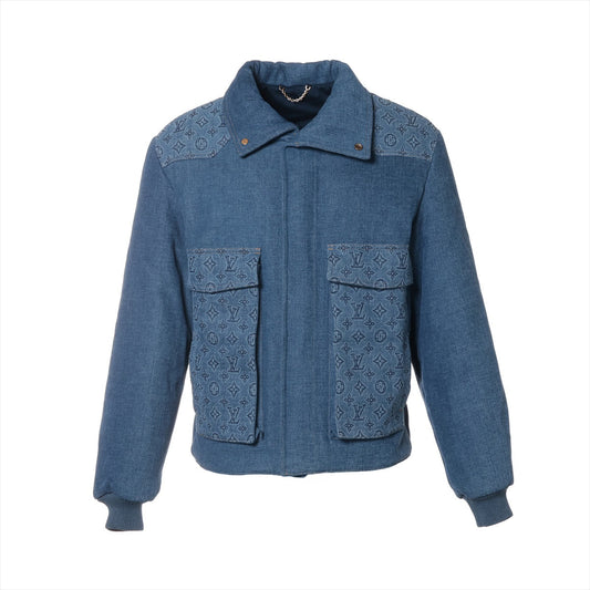 Louis Vuitton 23SS Cotton Denim Jacket 46 Blue RM231M Monogram