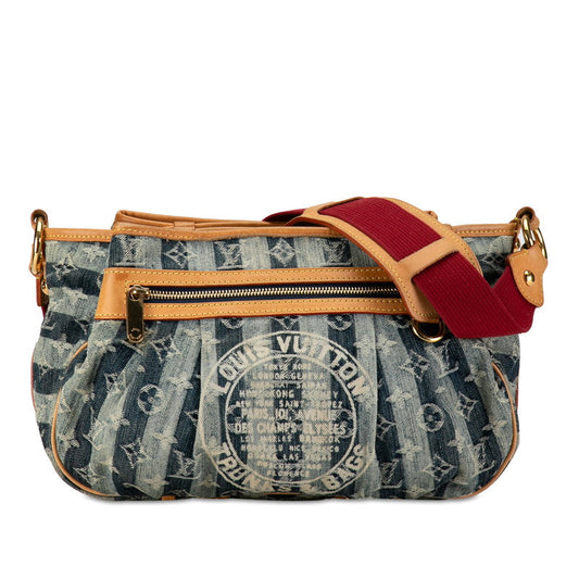 Louis Vuitton Monogram Denim Portee M95334 Indigo Blue Linen Louis Vuitton M95334 Indigo Blue Linen Ladies Louis Vuitton