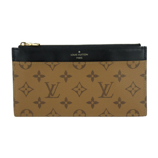 Louis Vuitton Monogram Reverse Leather Long Wallet (Bi-Fold)