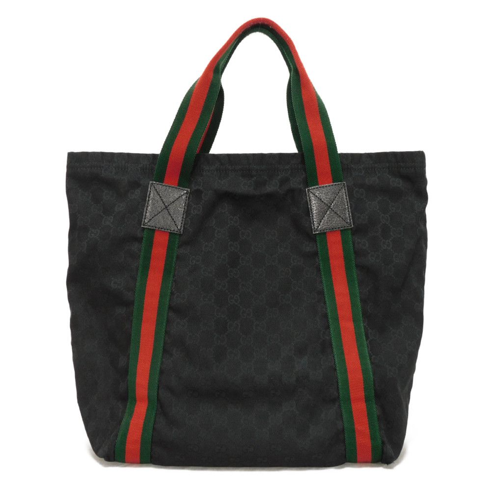 Gucci GG Canvas Calf Leather Tote Bag