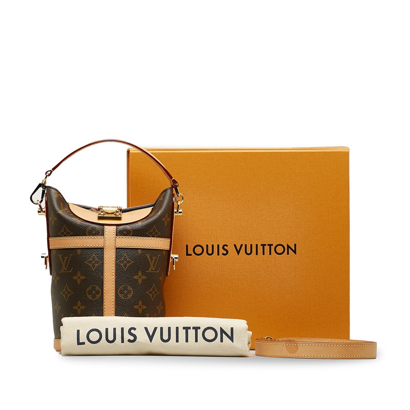 Louis Vuitton Monogram Handbag 2WAY M43587 Brown Leather Louis Vuitton