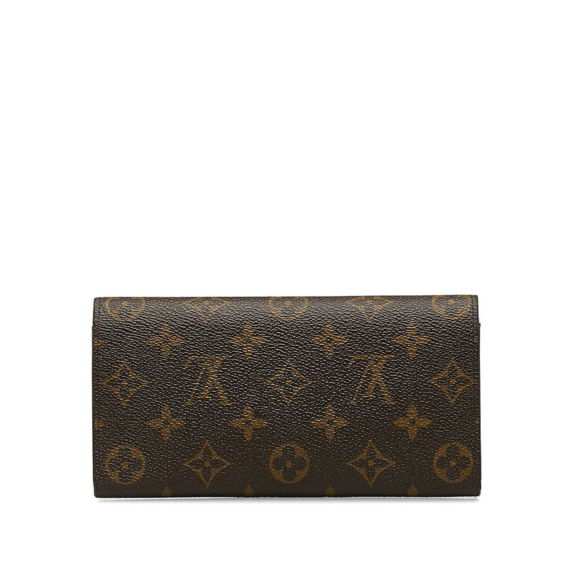 Louis Vuitton Monogram Portfolio — Emily Long Wallet M60697 Fushai Brown PVC Leather Louis Vuitton
