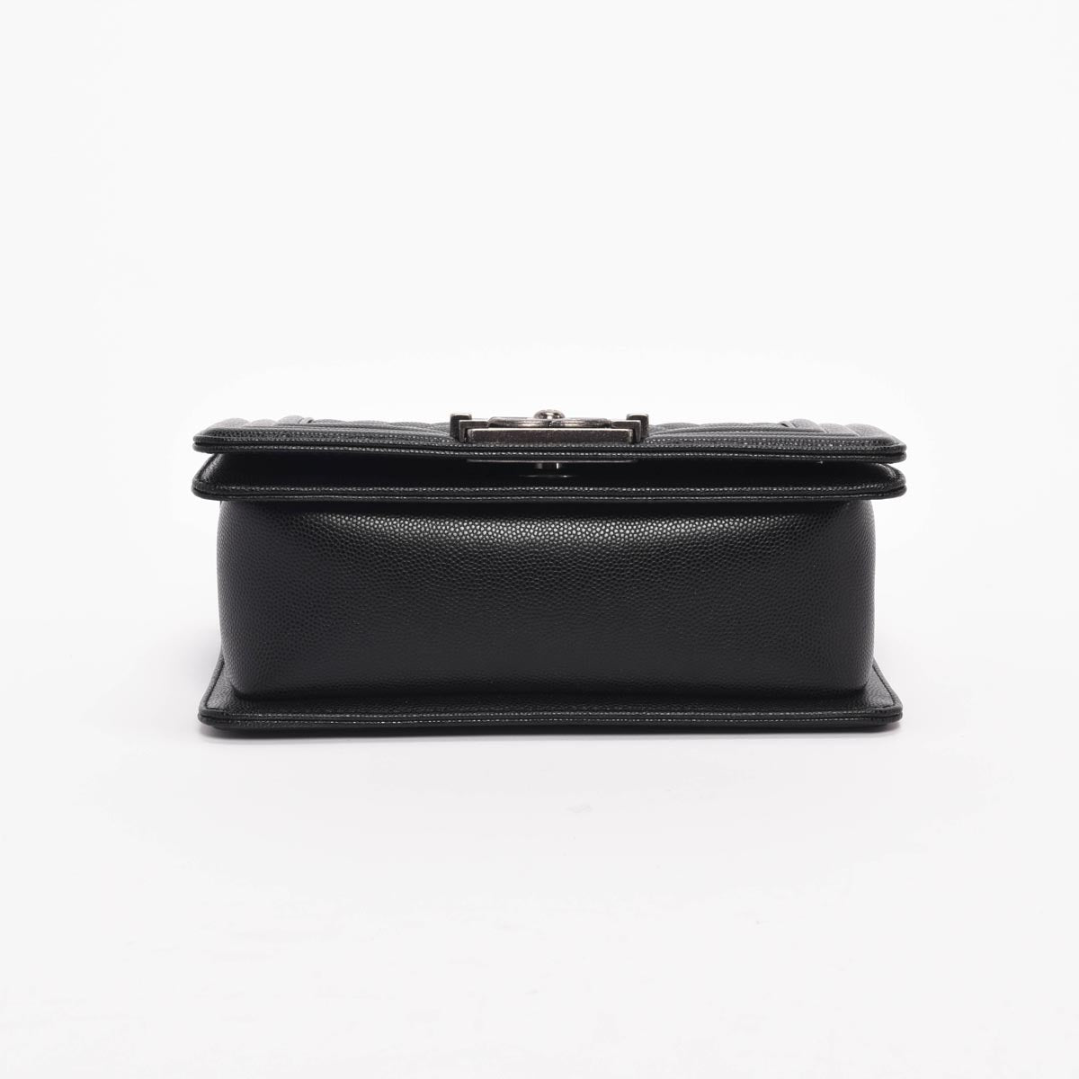 Chanel Black Quilted Caviar Small Boy Handbag - Rovelle Bags
