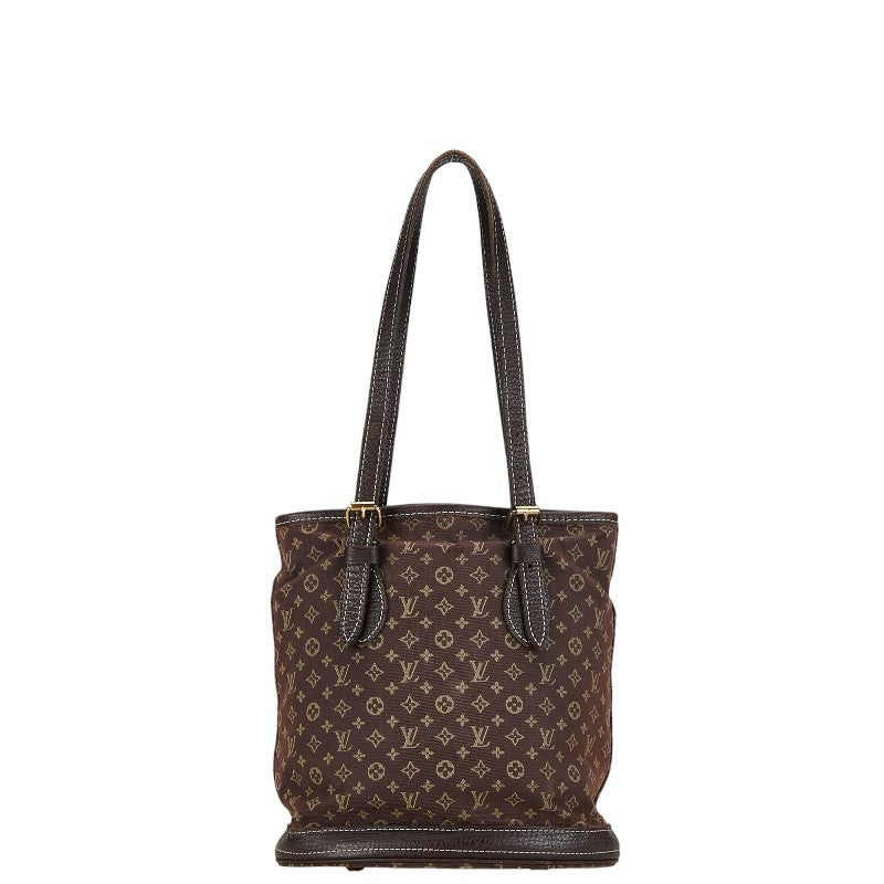 Louis Vuitton Monogram Mini Bucket PM Torch Bag M95226 Eve Brown Canvas Leather Louis Vuitton