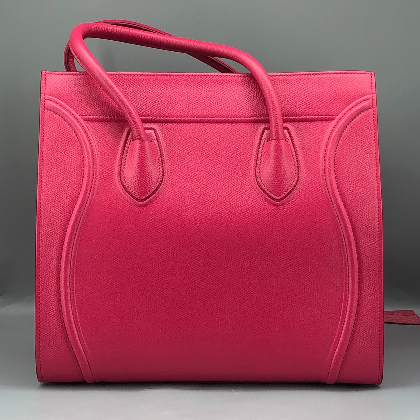 Celine Pink Calf Leather Phantom Luggage Tote Bag