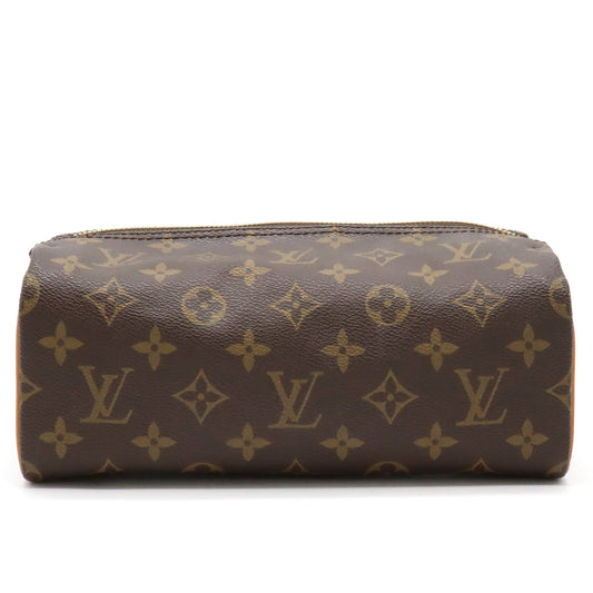 Louis Vuitton Monogram Toulouse Pat Pression Cosmetic Bag Travel Bag Multi-Pose M47636