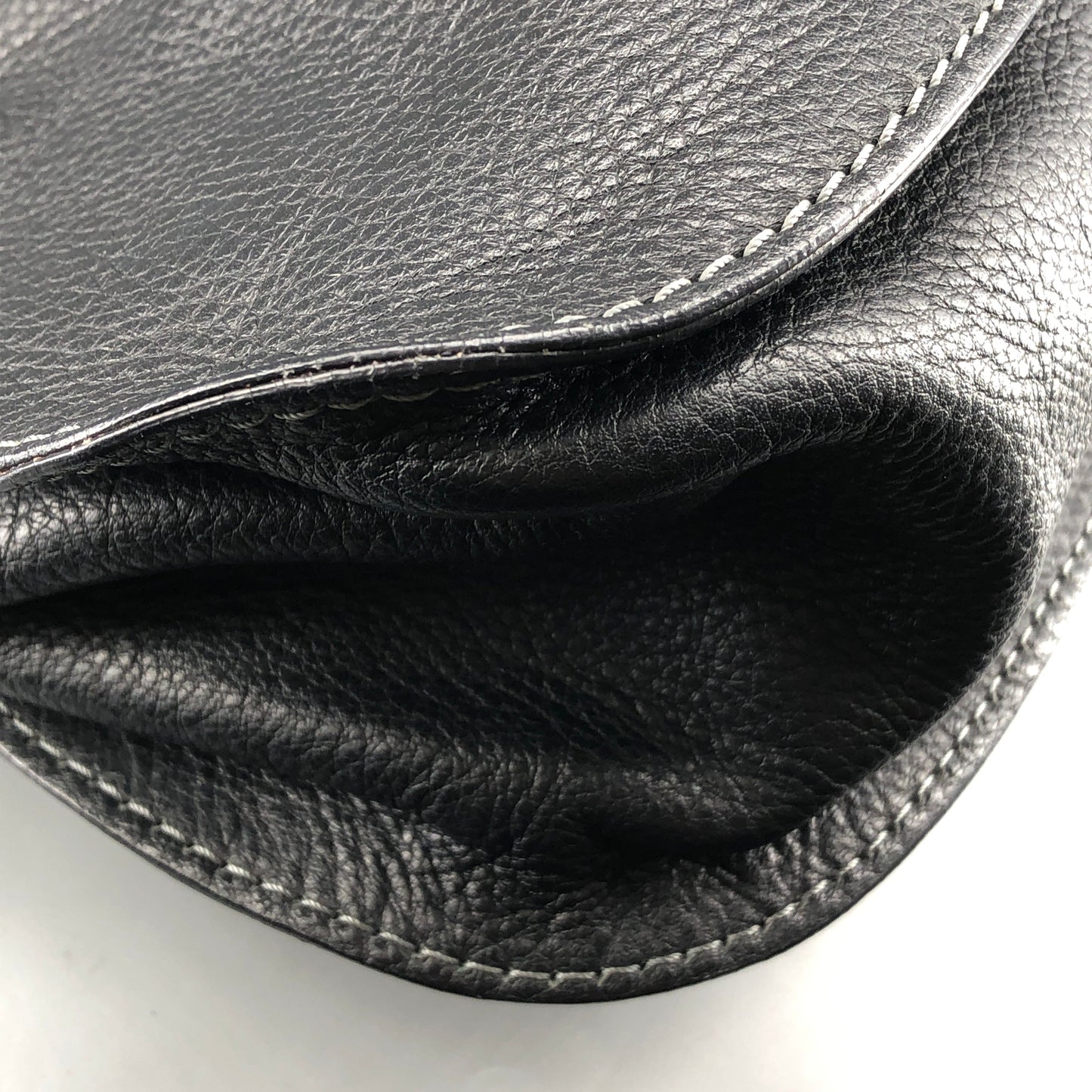 Chloe Black Marcie Large Grain Leather Tote Bag