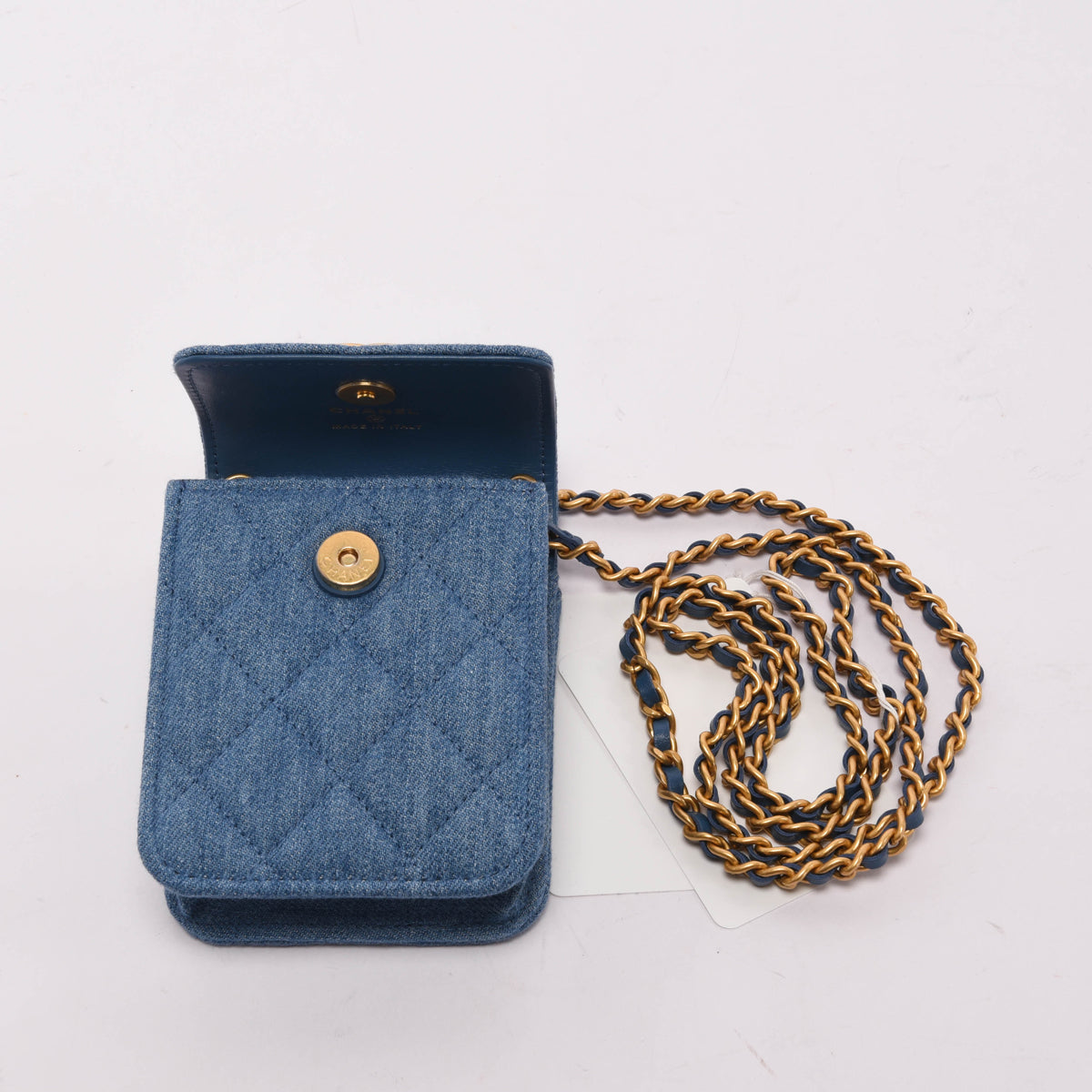 Chanel Blue Quilted Flap Clutch With Flap Bag - Rovelle Bags