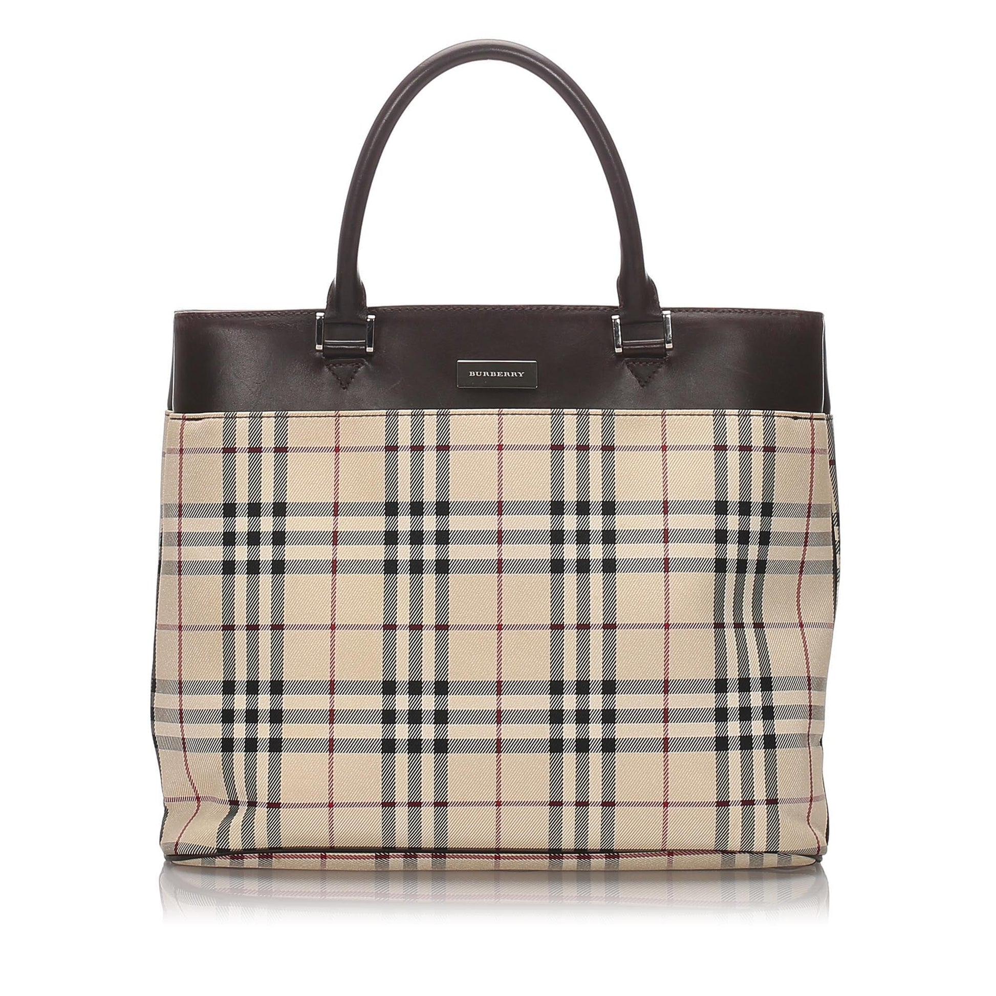 Burberry Check Tote - Rovelle Bags