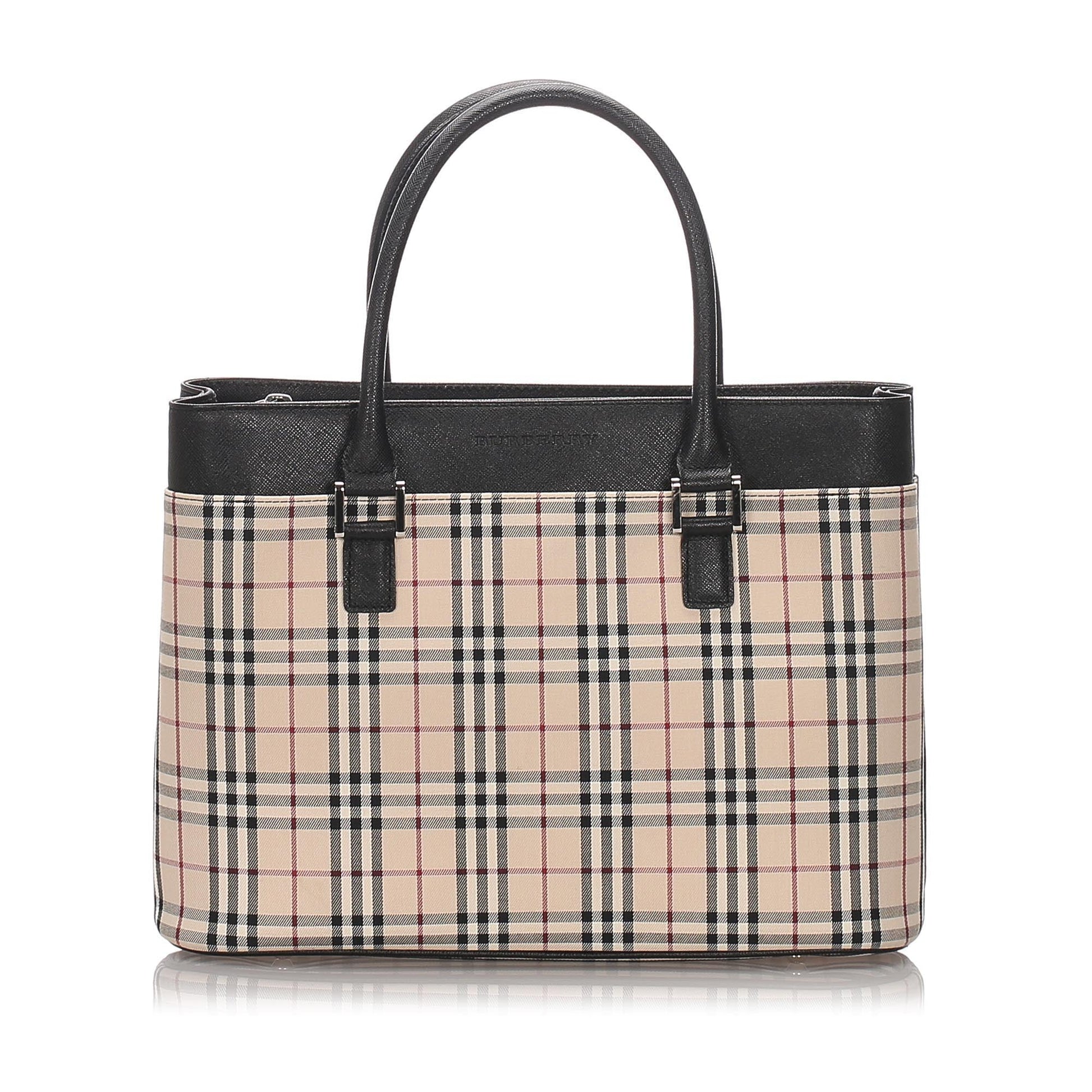 Burberry Check Tote - Rovelle Bags