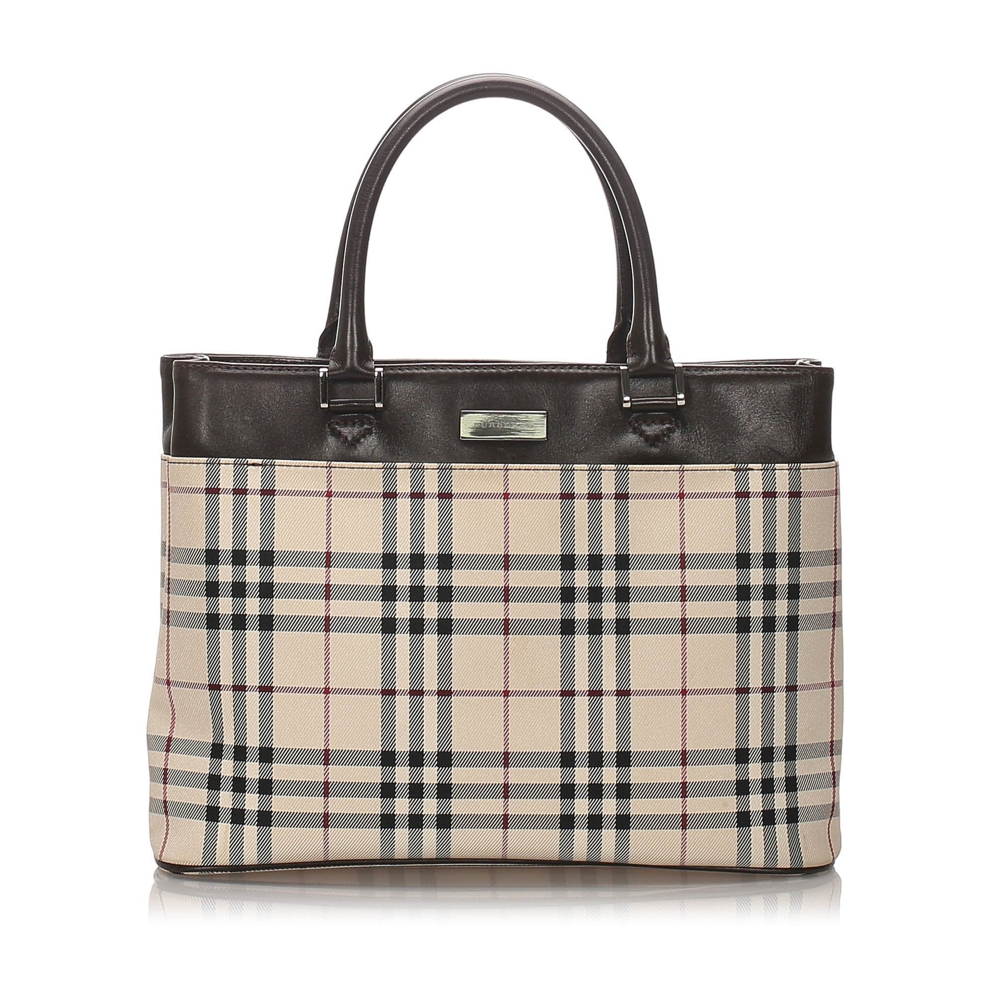 Burberry Check Tote - Rovelle Bags