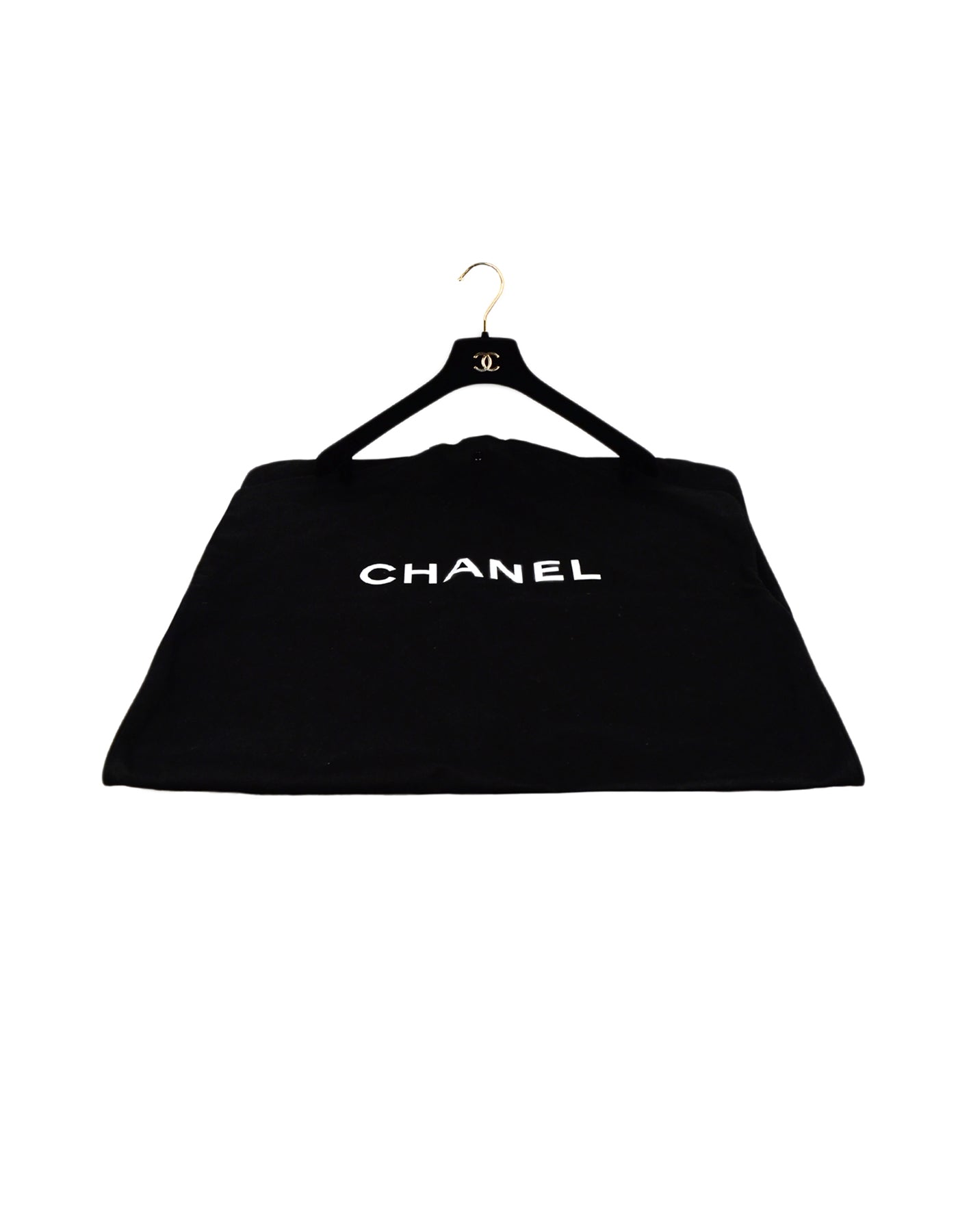 Chanel Black 48" Canvas Garment Handbag - Rovelle Bags