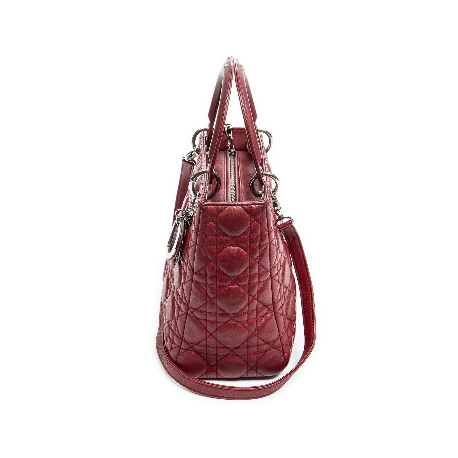 Dior Lady Dior Leather Shoulder Bag