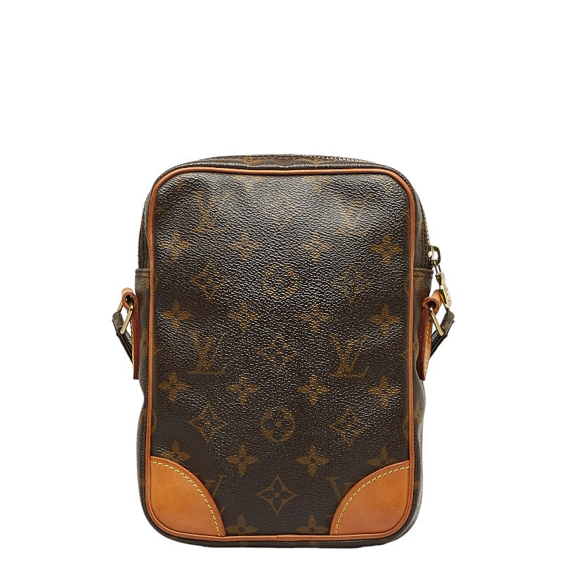 Louis Vuitton Monogram Danube Shoulder Bag M45266 Brown PVC Leather Louis Vuitton