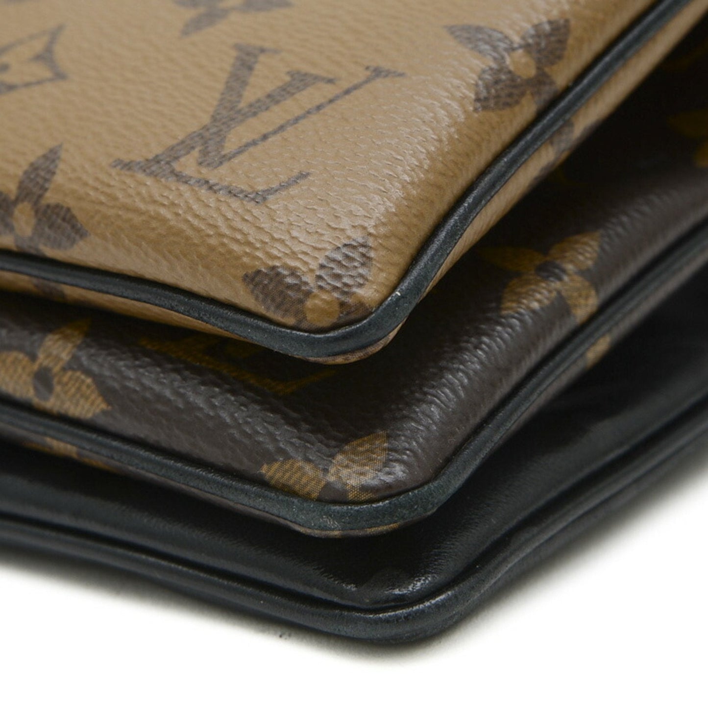 Louis Vuitton Monogram Monogram Reverse Leather Pochette Shoulder Bag