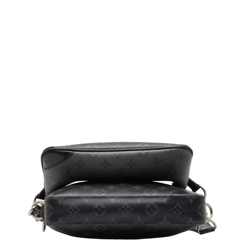 Louis Vuitton Monogram Eclipse Reversee Triomessenger Shelter Bag M69443 Black Gr PVC Leather Louis Vuitton