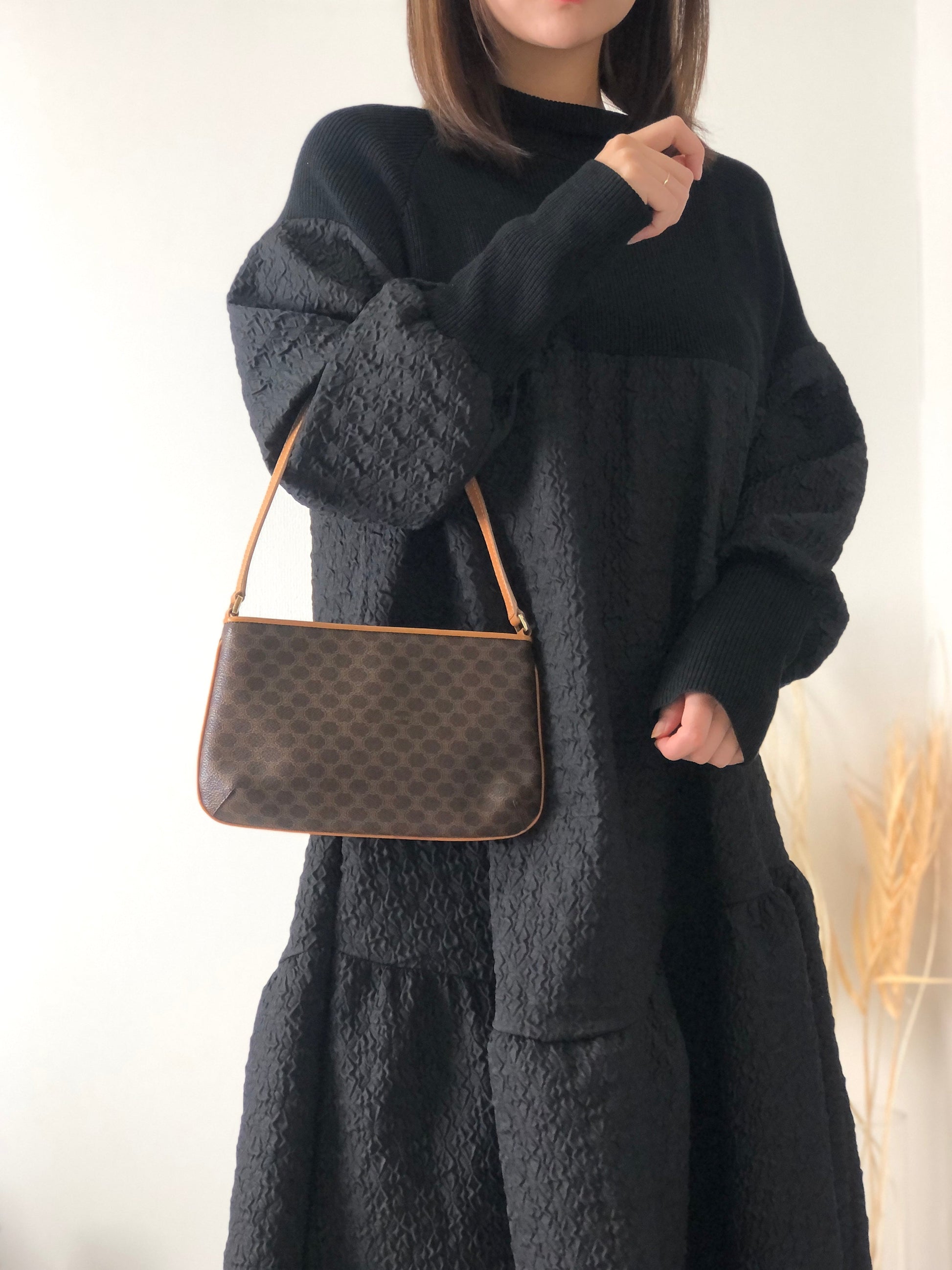 CELINE Macadam Small Shoulderbag Hobobag Brown 5ief4p