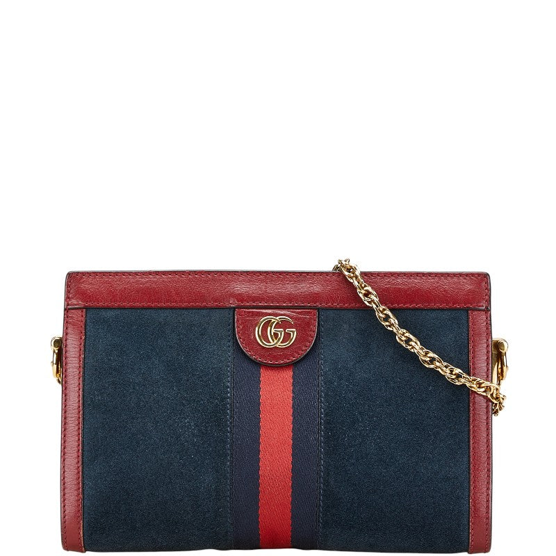 Gucci Ophidia Leather Suede Shoulder Bag