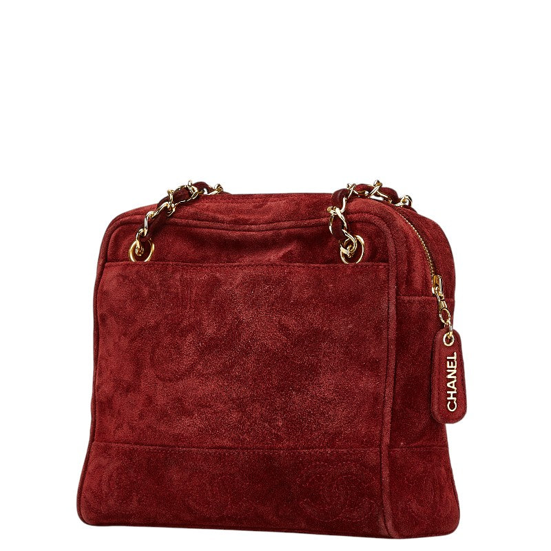 Chanel Triple Coco Suede Chain Tote Bag